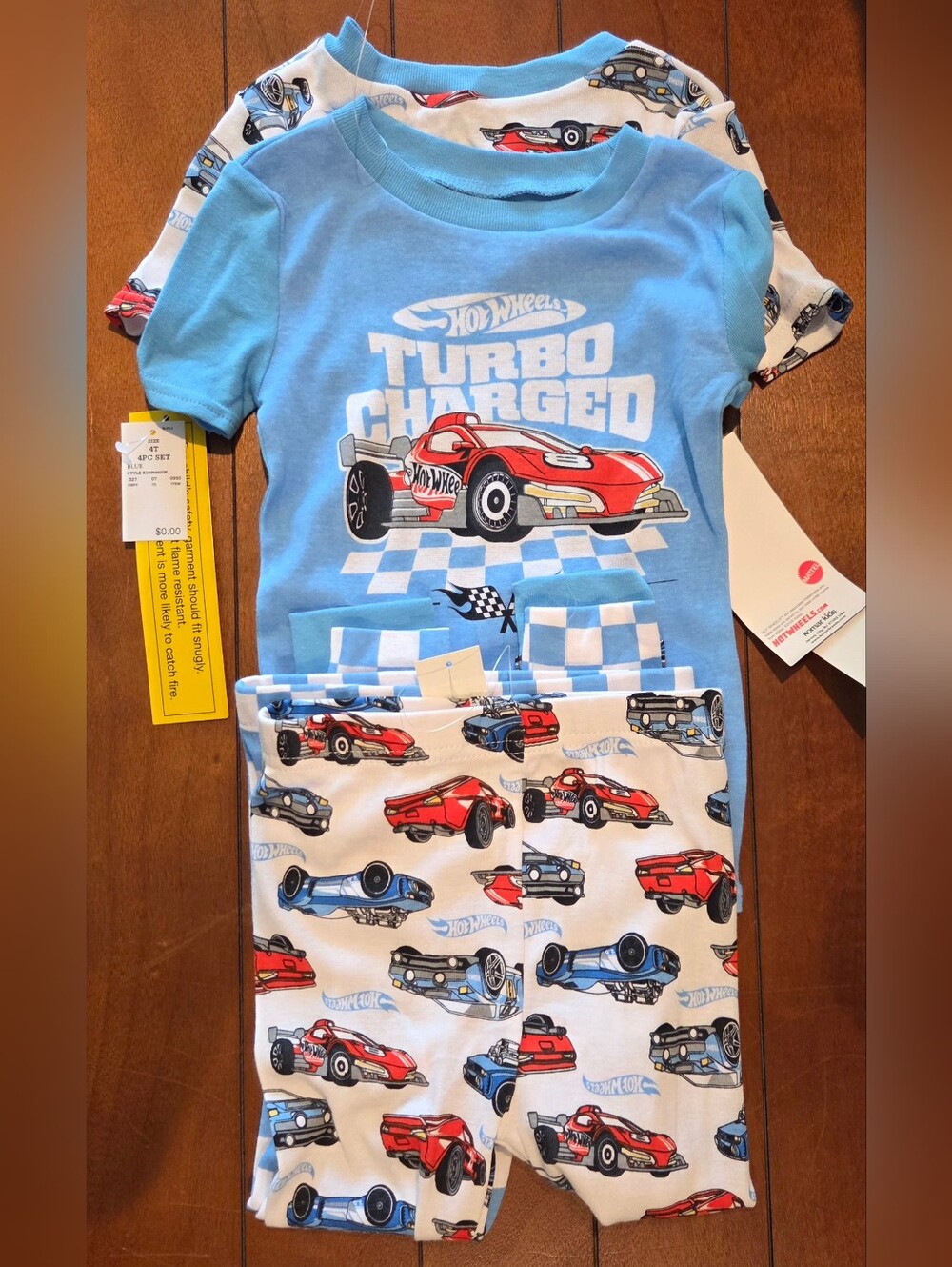 NWT 4T Hot Wheels PJ Set